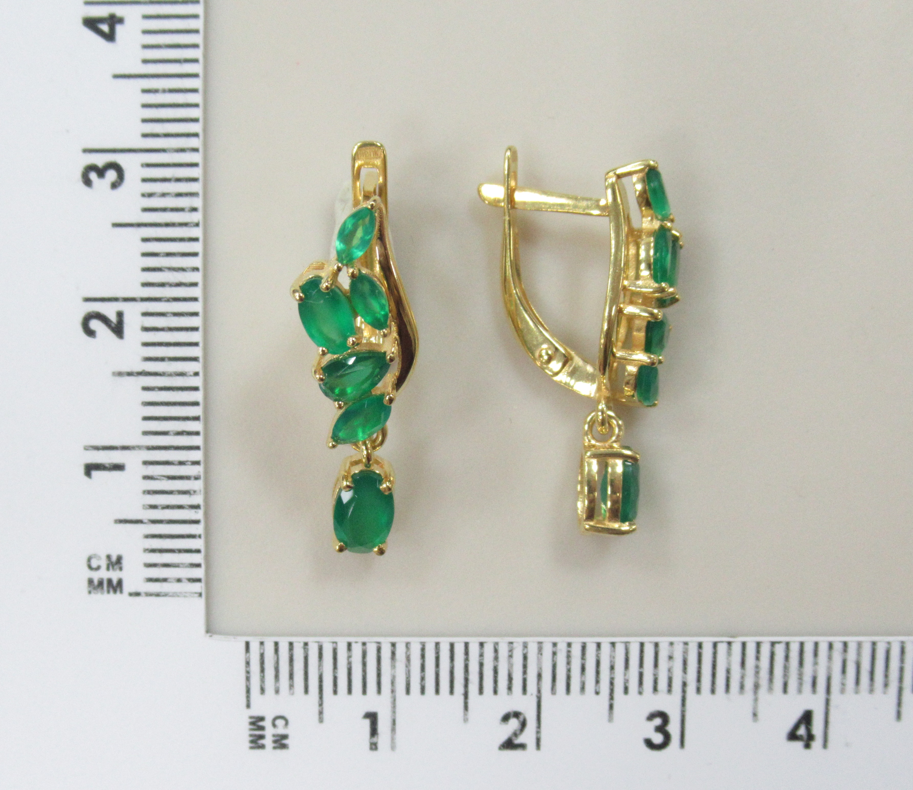 Серебряные серьги с агатами